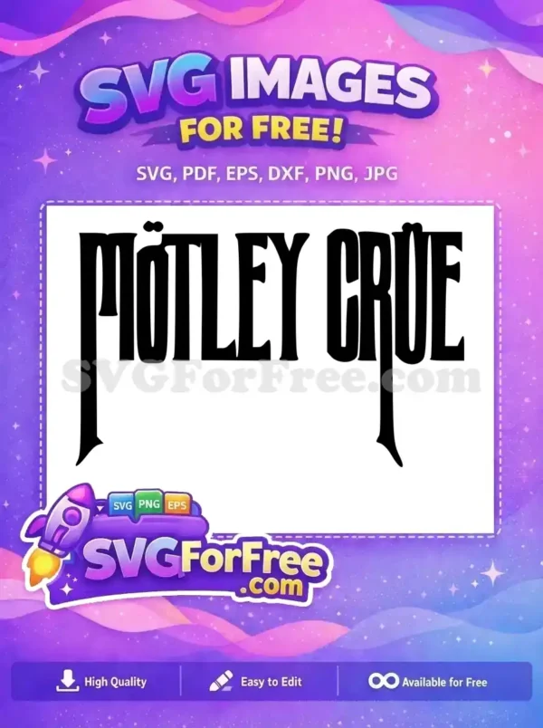Free Motley Crue Band Free Rock Heavy Metal Free SVG