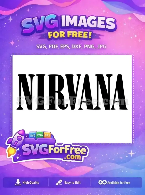 Free Bold Font Free Rock Music Nirvana Free SVG Free Bold Font Free Rock Music Nirvana Free SVG