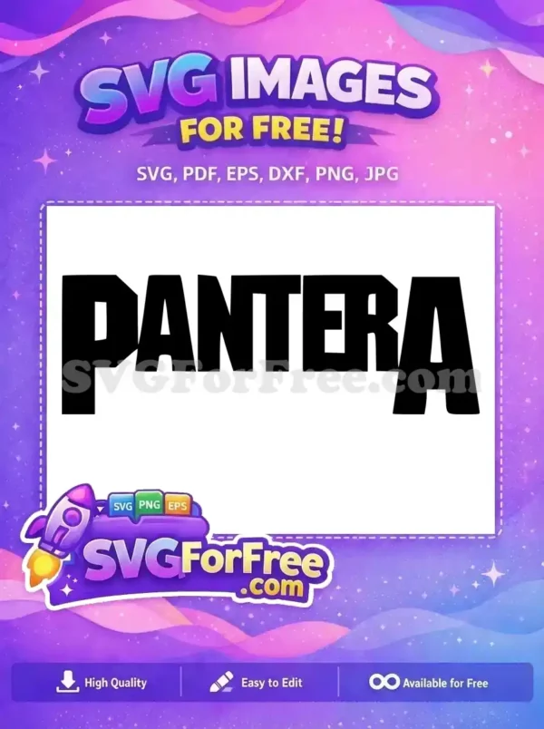 Free Bold Letters Free Rock Band Pantera Free SVG