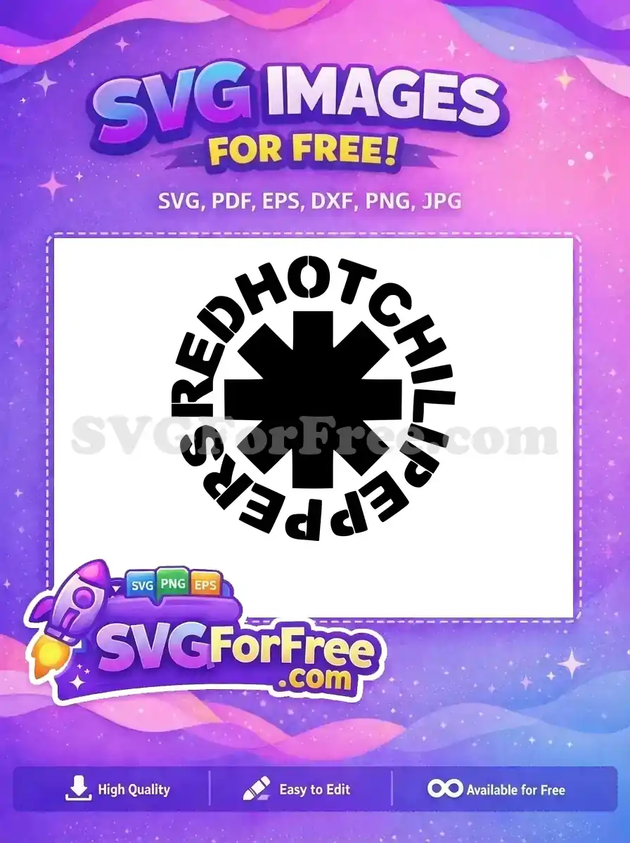 Free Asterisk Logo Free Red Hot Chili Peppers Rock Free SVG