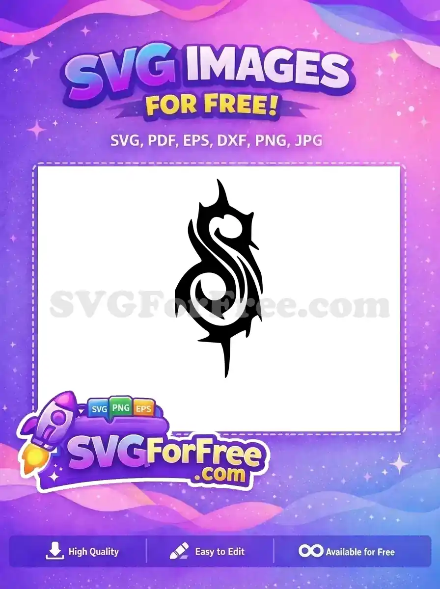 Free Black Logo Free Knotwork Design Slipknot Free SVG