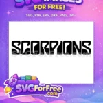 Free Scorpions Band Free Rock Band Logo Free SVG - Instant Download