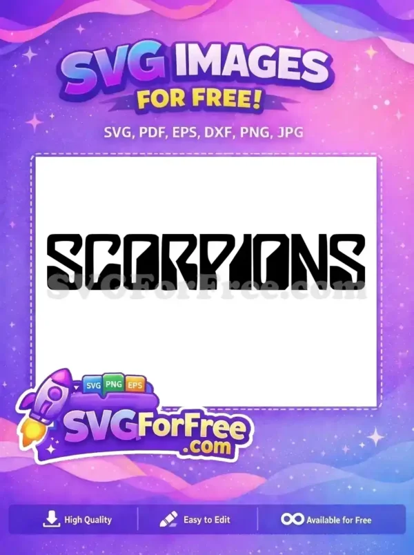 Free Scorpions Band Free Rock Band Logo Free SVG