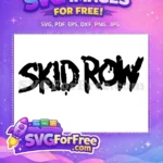Free Black Letters Free Rock Band Skid Row Free SVG - Instant Download