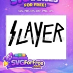 Free Black Lettering Free Rock Band Slayer Free SVG - Instant Download