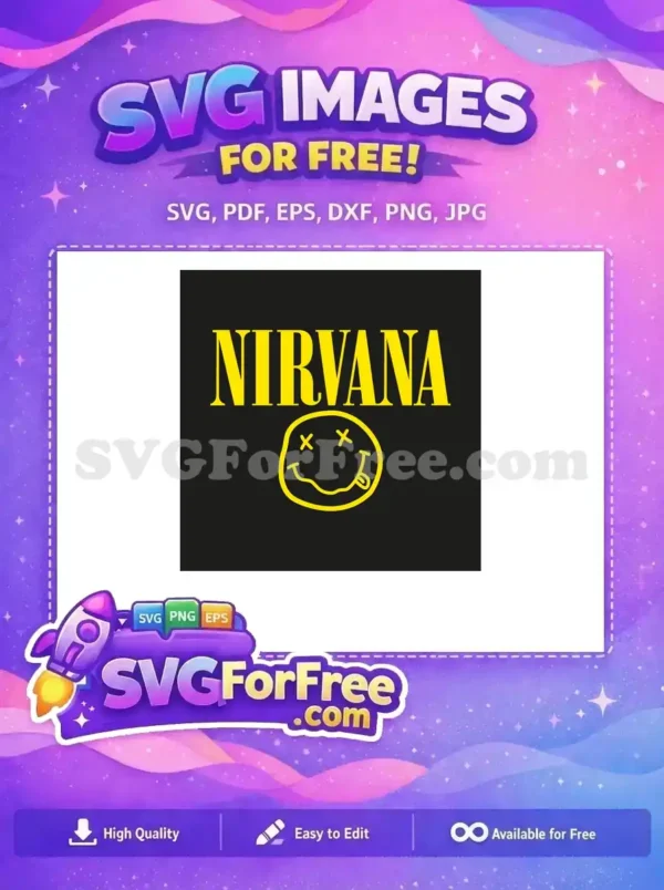 Free Yellow Smiley Free Tongue Out Nirvana Free SVG