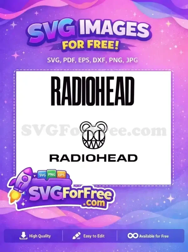Free Radiohead Bear Free Rock Band Logo Free SVG