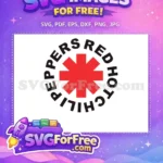 Free Red Asterisk Free Rock Band Logo Free SVG - Instant Download