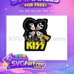 Free Rock Band Logo Free Kiss Band Yellow Logo Free SVG - Instant Download