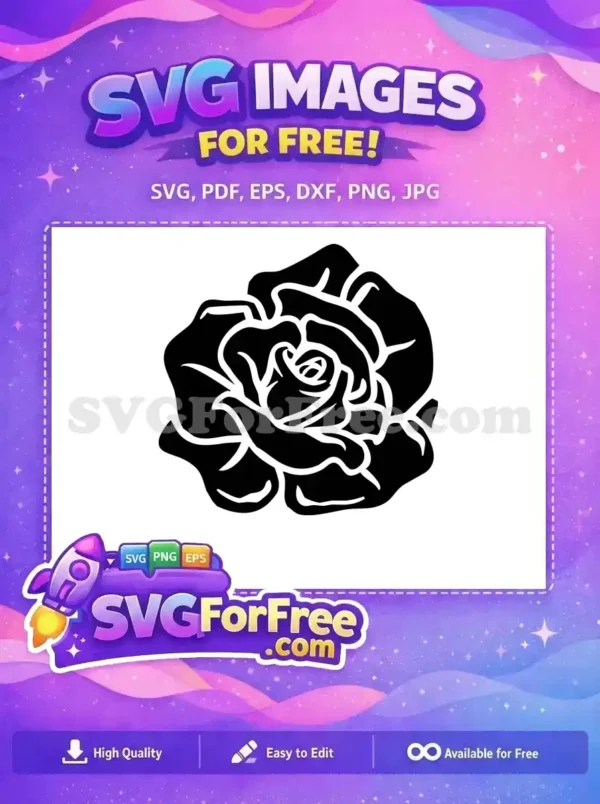 Free Rose Flower Free Elegant Design Floral Free SVG