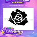 Free Detailed Rose Free Elegant Flower Art Free SVG - Instant Download