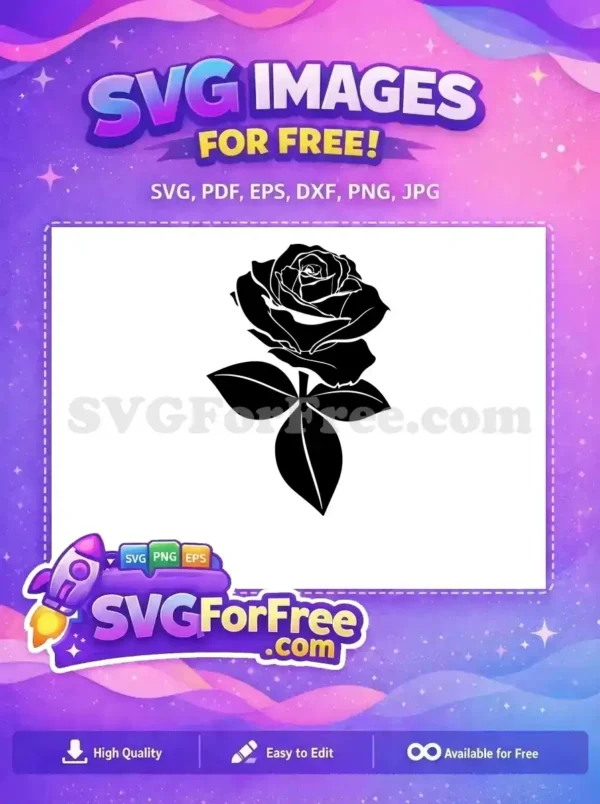 Free Rose Flower Free Floral Design Rose Free SVG 2