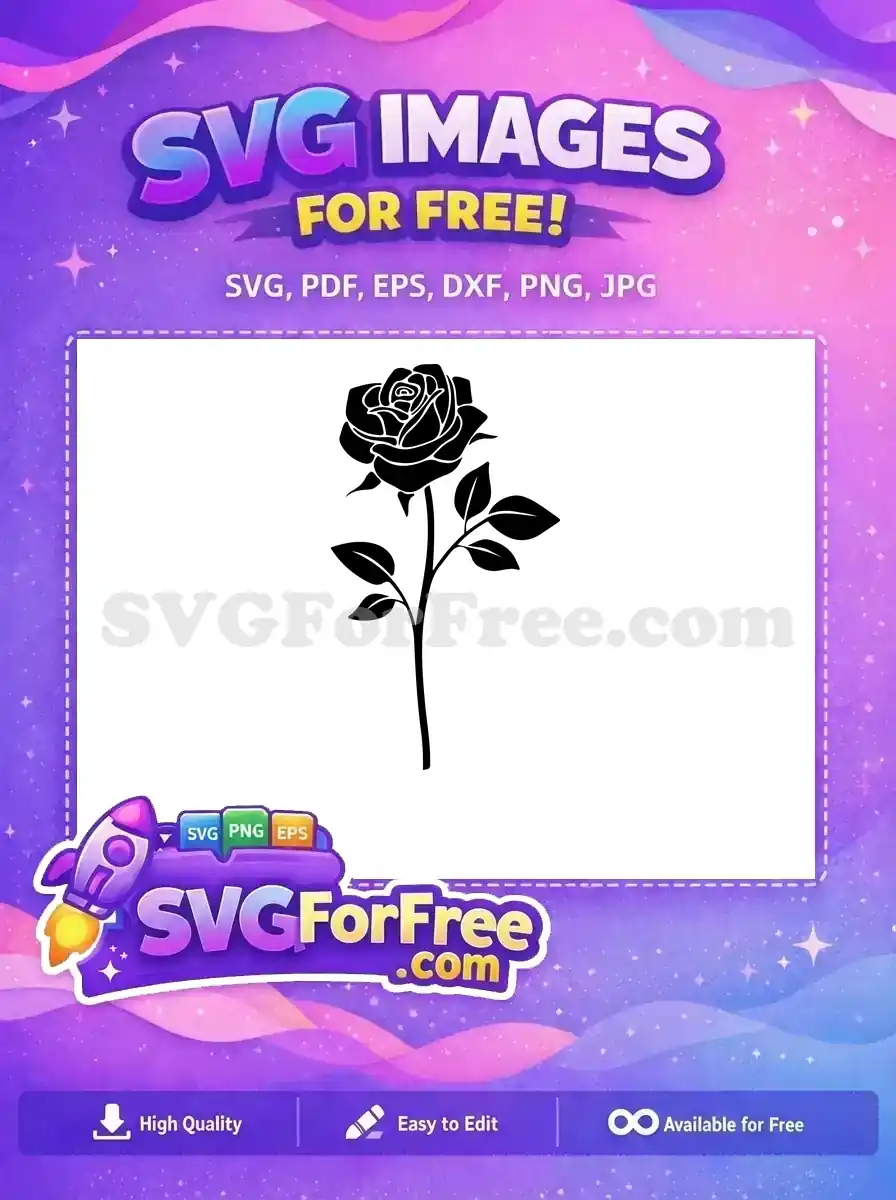 Free Rose Flower Free Floral Design Rose Free SVG 4