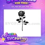 Free Rose Design Free Floral Art Free SVG - Instant Download