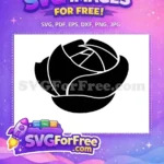 Free Rose Silhouette Free Floral Design Rose Free SVG - Instant Download