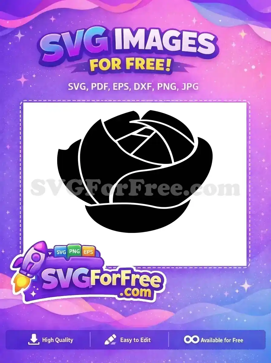 Free Rose Silhouette Free Floral Design Rose Free SVG