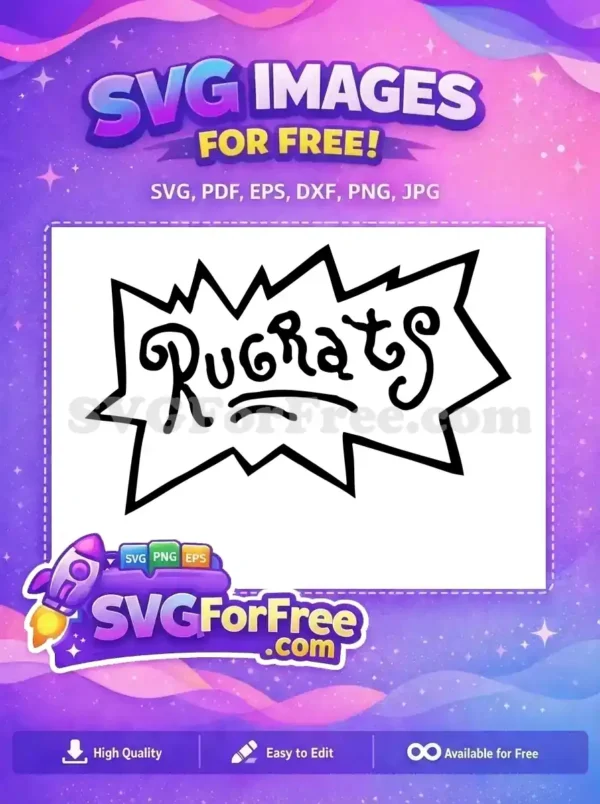 Free Rugrats Logo Free Cartoon 90s Show Free SVG Free Rugrats Logo Free Cartoon 90s Show Free SVG