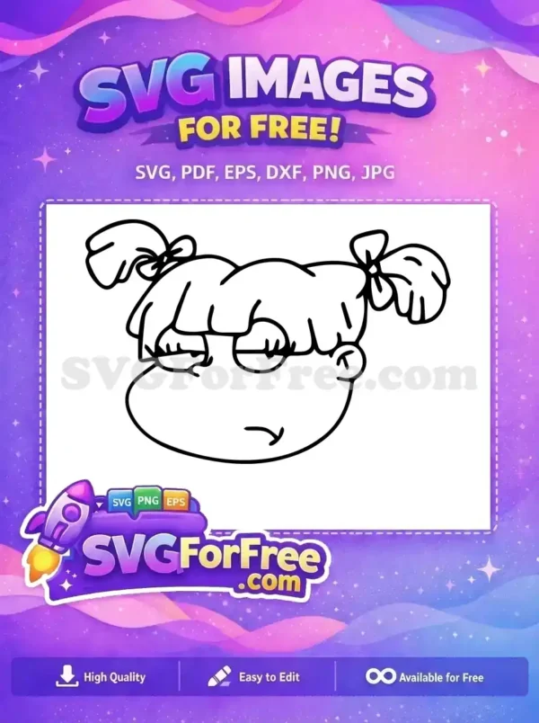 Free Angelica Pickles Annoyed Free Rugrats TV Series Free SVG