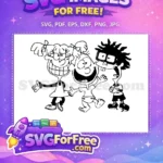 Free Smiling Angelica Free Happy Tommy Rugrats Free SVG - Instant Download