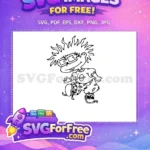 Free Chuckie Finster Free Glasses Rugrats Free SVG - Instant Download