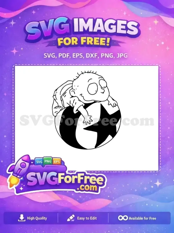 Free Tommy Pickles Free Star Ball Rugrats Free SVG