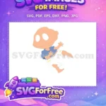 Free Tommy Pickles Smiling Free Blue Shirt Rugrats Free SVG - Instant Download