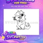Free Reptar Eating Tommy Free Rugrats TV Series Free SVG - Instant Download
