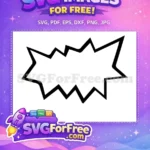 Free Black Explosion Free Speech Bubble Rugrats Free SVG - Instant Download