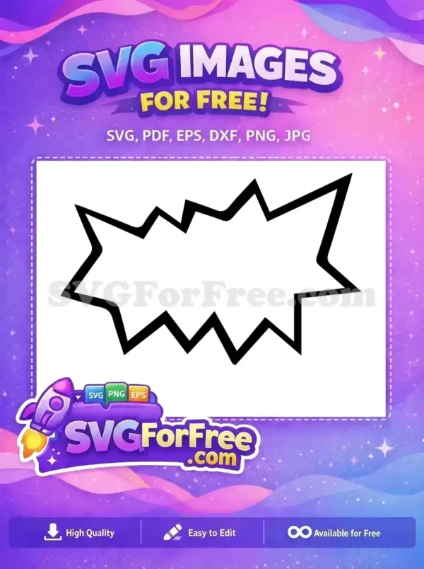 Free Black Explosion Free Speech Bubble Rugrats Free SVG