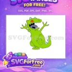 Free Lime Reptar Free Orange Eyes Rugrats TV Free SVG - Instant Download