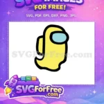 Free Yellow Crewmate Free Light Blue Visor Among Us Game Free SVG - Instant Download