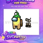Free Yellow Green Hat Free Robot Among Us Free SVG - Instant Download