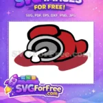 Free Red Dead Crewmate Free Bone Impostor Among Us Free SVG - Instant Download