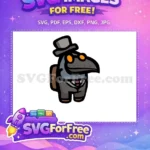 Free Plague Doctor Mask Free Grey Blue Suit Among Us Free SVG - Instant Download