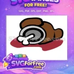 Free Brown Body Free Bone Blood Among Us Free SVG - Instant Download