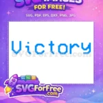 Free Blue Victory Free Gaming Text Among Us Free SVG - Instant Download
