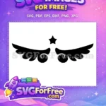 Free Black Wings Free Star Halo Angelic Free SVG - Instant Download