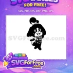Free Smiling Isabelle Free Checkered Dress Animal Crossing Free SVG - Instant Download