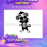 Free Happy Snooty Monkey Free Kimono Outfit Animal Crossing Disney Free SVG - Instant Download