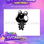 Free Sleepy Frog Free Checkered Shirt Animal Crossing Disney Free SVG - Instant Download