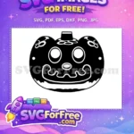Free Black Pumpkin Outline Free Cute Spooky Face Animal Crossing Disney Free SVG - Instant Download