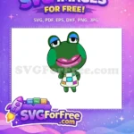 Free Lily Frog Blue Eyelids Free Patchwork Dress Animal Crossing Disney Free SVG - Instant Download