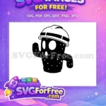Free Waving Black White Gyroid Free Happy Construction Helmet Animal Crossing Free SVG - Instant Download