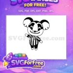 Free Happy Smiling Mickey Style Free Striped Shirt Animal Crossing Disney Free SVG - Instant Download