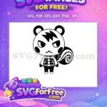 Free Sullen Marshal Free Jacket Tail Design Animal Crossing Disney Free SVG - Instant Download