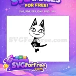 Free Rosie Cat Free Winking Animal Crossing Disney Free SVG - Instant Download