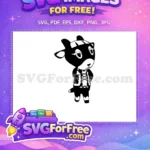 Free Black Chevre Free Laced Dress Animal Crossing Disney Free SVG - Instant Download