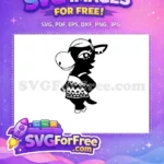 Free Black Horse Free Zigzag Top Animal Crossing Free SVG - Instant Download