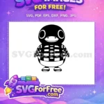 Free cute smiling duckling Free striped patterned shirt Animal Crossing Disney Free SVG - Instant Download