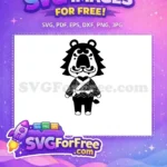 Free Black Lion Free Kimono Animal Crossing Disney Free SVG - Instant Download